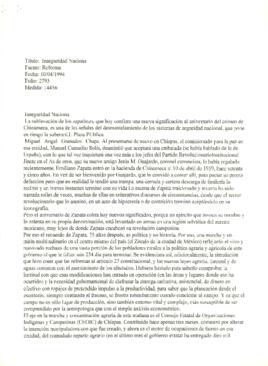 
Inseguridad Nacional.


