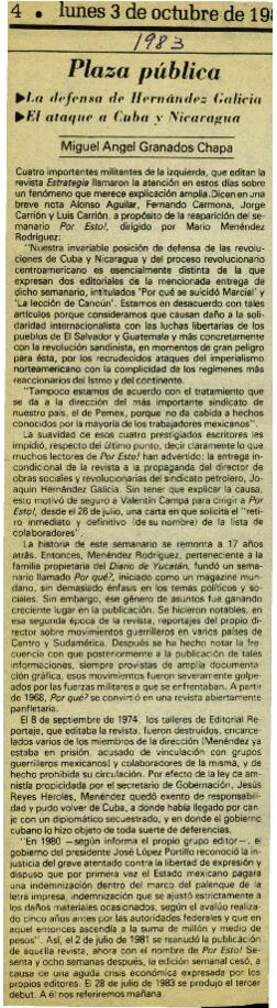 
La defensa de Hernández Galicia.


