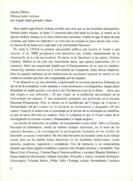 
Debiera haber rectoras.



