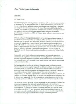 
Acuerdos laborales.


