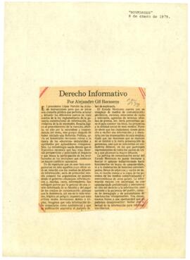 
Derecho Informativo.


