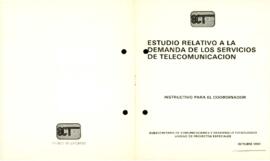 
instructivo o guía relacionado con un estudio de demanda de servicios de telecomunicaciones.


