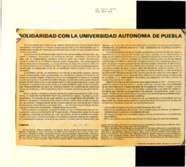 
Solidaridad con la Universidad Autónoma de Puebla.


