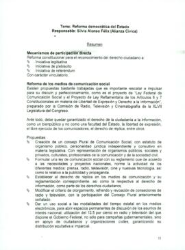 
Reforma democrática del Estado.


