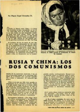 
Rusia y China los dos Comunismos.


