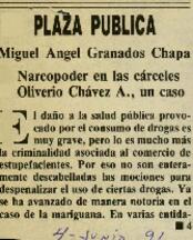 
Narcopoder en las cárceles. Oliverio Chávez A., un caso.


