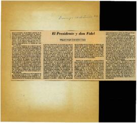 
El Presidente y don Fidel.


