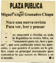 
Nace una nueva revista. para ver, leer y pensar.


