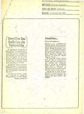 
Amplían las señales de televisión.


