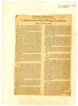 
La información Ante el Peligro Totalitario.


