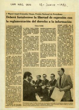 
Deberá fortalecerse la libertad de expresión con la reglamentación del derecho a la información.


