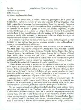 
Fotoperiodismo.


