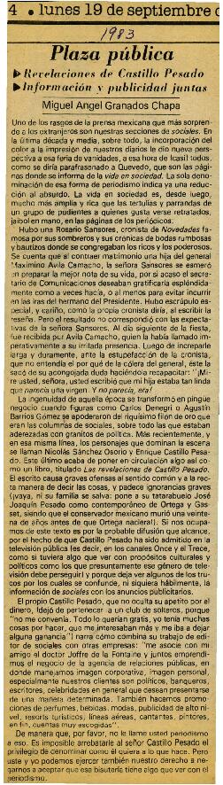 
Revelaciones de Castillo Pesado.


