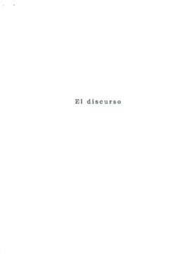 
El discurso.


