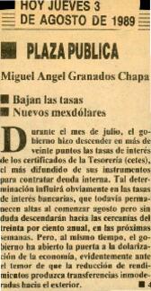 
Bajan las tasas Nuevos mexdólares.



