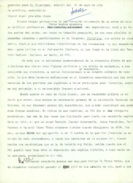 
La política, espectáculo.


