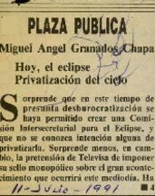 
Hoy, el eclipse.
Privatización de cielo.


