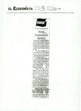 
Pierde transportación marítima.


