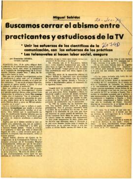 
Buscamos cerrar el abismo entre practicantes y estudiosos de la TV.


