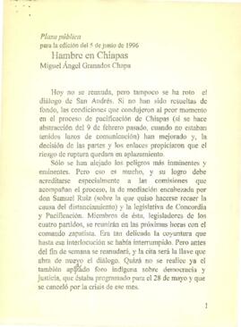 
Hambre en Chiapas.


