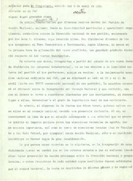 
División en el PAN.


