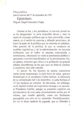 
Epistolario.


