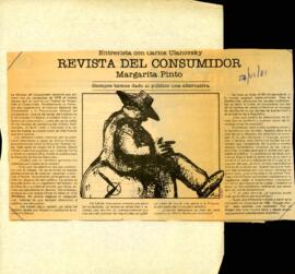 
Entrevista con Carlos Ulanovsky Revista del consumidor.



