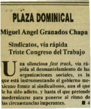 
Sindicatos, vía rápida. Triste Congreso del Trabajo.



