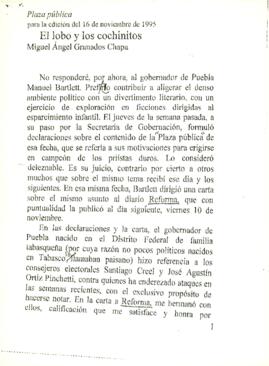 
El lobo y los cochinitos.


