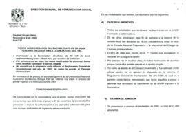 
Todos los egresados del bachillerato de la UNAM tendrán un lugar en la licenciatura : Del Val.


