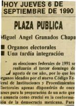 
Organos electorales. Una tardía integración.


