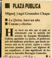 
La Quina, hace un año. Causas y efectos.


