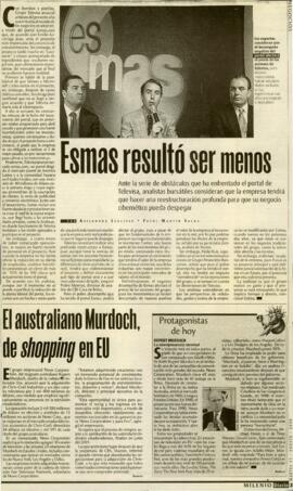 
Esmas resultó ser menos.


