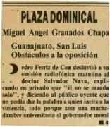 
Guanajuato, San Luis. Obstáculos a la oposición.


