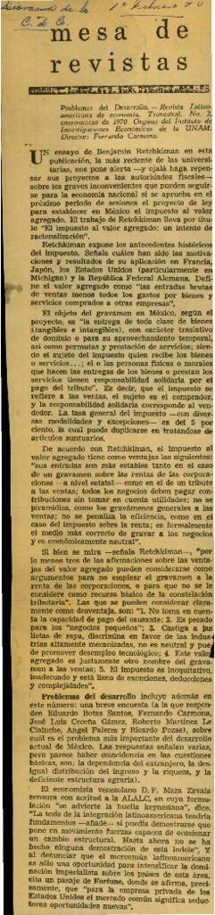 
Mesa de revistas.


