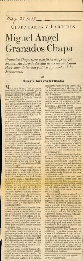 
Miguel Ángel Granados Chapa.



