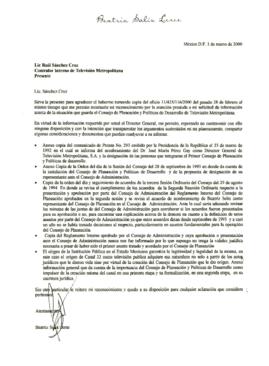 
Carta a Raúl Sánchez Cruz.


