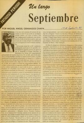 
Un largo septiembre.


