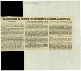 
Las columnas de Buendía, veta importante de pistas : Zabludovsky.


