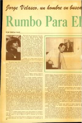 
Jorge Velasco, un hombre en busca.


