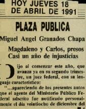 
Magdaleno y Carlos, presos. Casi un año de injusticias.



