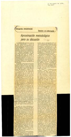 
Aproximación metodológica para su discusión.


