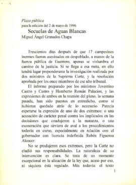 
Secuelas de Aguas Blancas.


