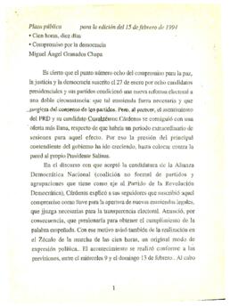 
Cien horas, diez días. Compromiso por la democracia.


