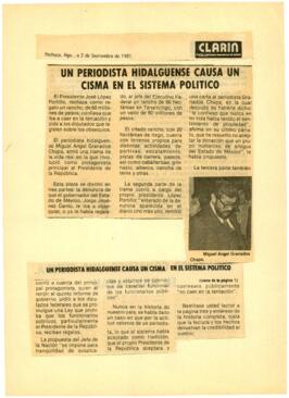 
Un periodista Hidalguense causa un cisma en el sistema político.


