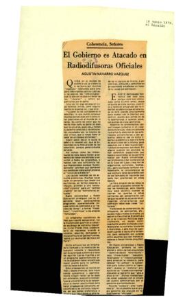 
El gobierno es Atacado en RadiOdifusoras Oficiales.


