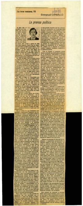 
La prensa política.


