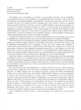 
Diarios de escritores.


