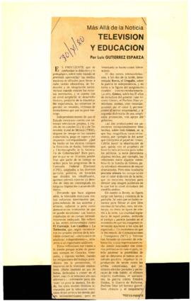 
Televisión y Educación.


