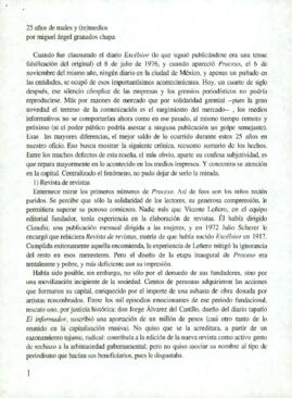 
25 años de males y (re)medios.



